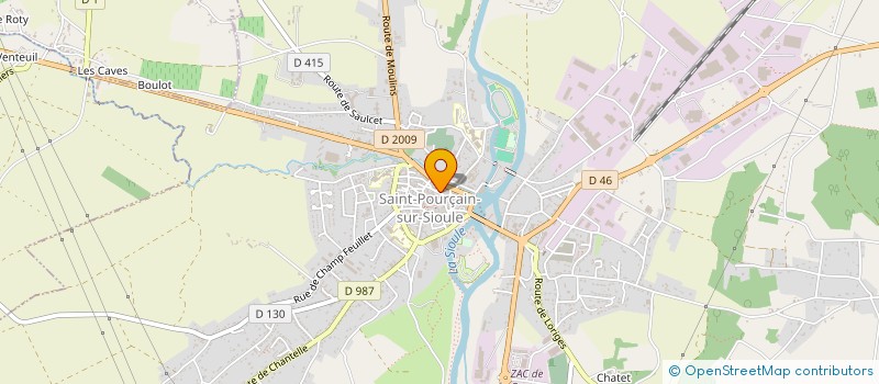 localisation de l'entreprise MADAME VALERIE CYVADE à SAINT-POURCAIN-SUR-SIOULE