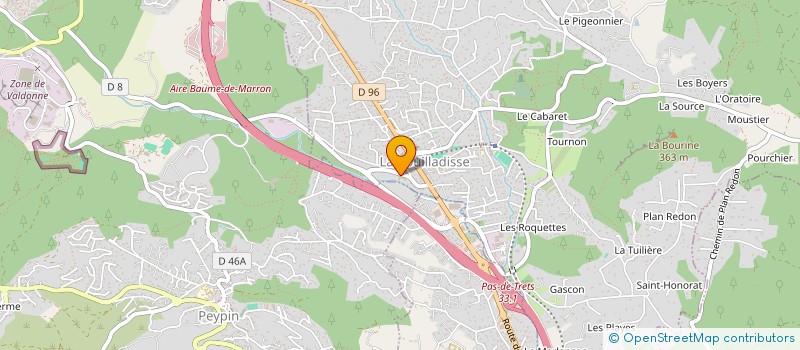 localisation de l'entreprise MADAME VALERIE D'AMICO  LA BOUILLADISSE