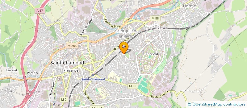 localisation de l'entreprise MADAME VALERIE D'ANGHEO  SAINT-CHAMOND