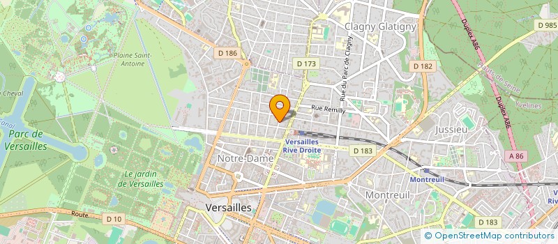 localisation de l'entreprise MADAME VALERIE DAGNET à VERSAILLES