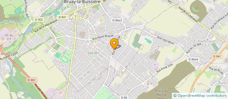 localisation de l'entreprise MADAME VALERIE DAIRAINE  BRUAY-LA-BUISSIERE