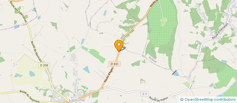 localisation de l'entreprise MADAME VALERIE DAL-ZOVO  LAPLUME