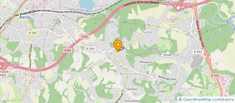 localisation de l'entreprise MADAME VALERIE DAMBAX  BASSUSSARRY