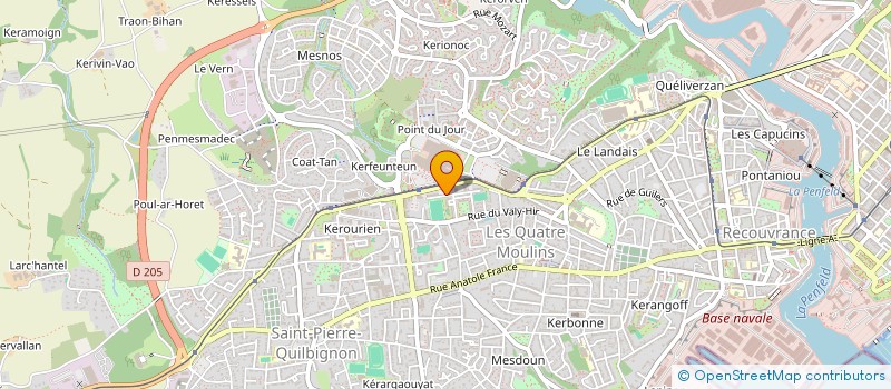 localisation de l'entreprise MADAME VALERIE DANIEL à BREST