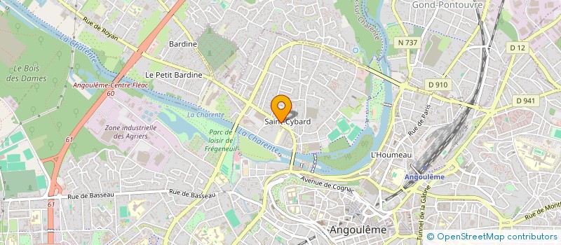 localisation de l'entreprise MADAME VALERIE DANTON à ANGOULEME