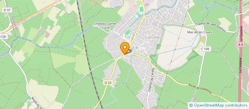 localisation de l'entreprise MADAME VALERIE DARIUS  CANOHES