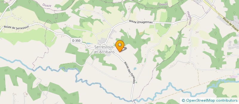 localisation de l'entreprise MADAME VALERIE DARTIGUELONGUE  SERRESLOUS-ET-ARRIBANS