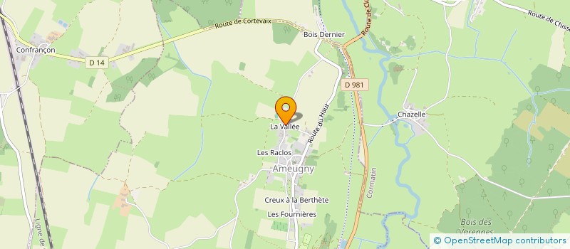 localisation de l'entreprise MADAME VALERIE DAUBARD  AMEUGNY