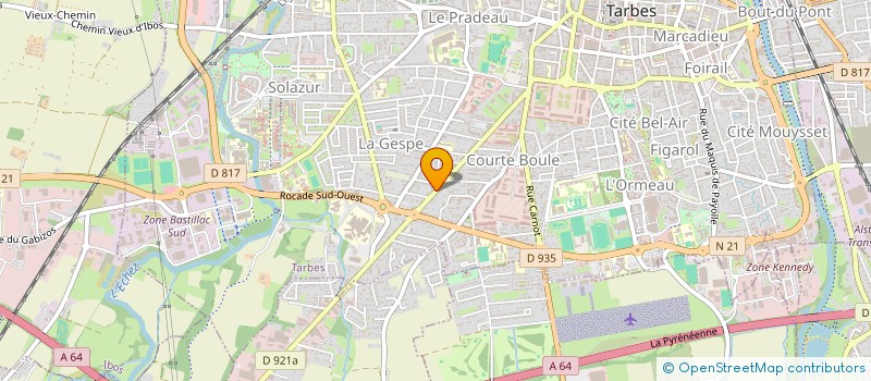 localisation de l'entreprise MADAME VALERIE DAUPHIN  TARBES