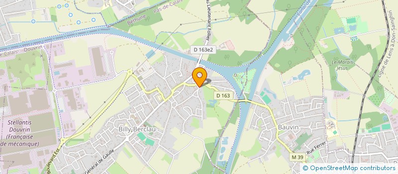 localisation de l'entreprise MADAME VALERIE DAUTRICOURT  BILLY-BERCLAU
