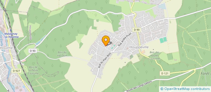 localisation de l'entreprise MADAME VALERIE DAVID  HOUPPEVILLE