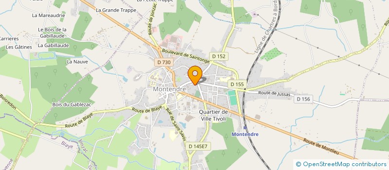 localisation de l'entreprise MADAME VALERIE DAVID  TUGERAS-SAINT-MAURICE