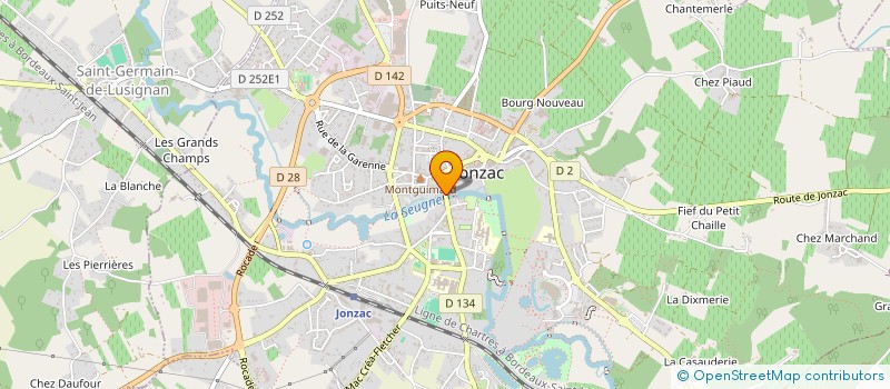 localisation de l'entreprise MADAME VALERIE DAVID  JONZAC