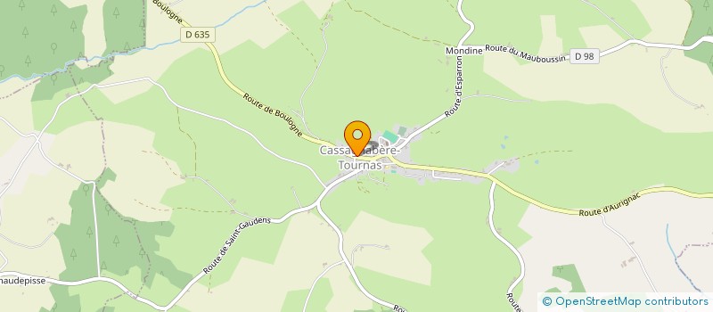 localisation de l'entreprise MADAME VALERIE DAVIN  AURIGNAC