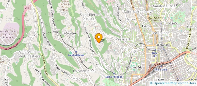 localisation de l'entreprise MADAME VALERIE DE BELLEFON à NICE