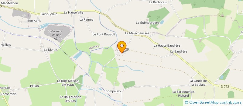 localisation de l'entreprise MADAME VALERIE DE LA BOUERE  VAL D'ANAST