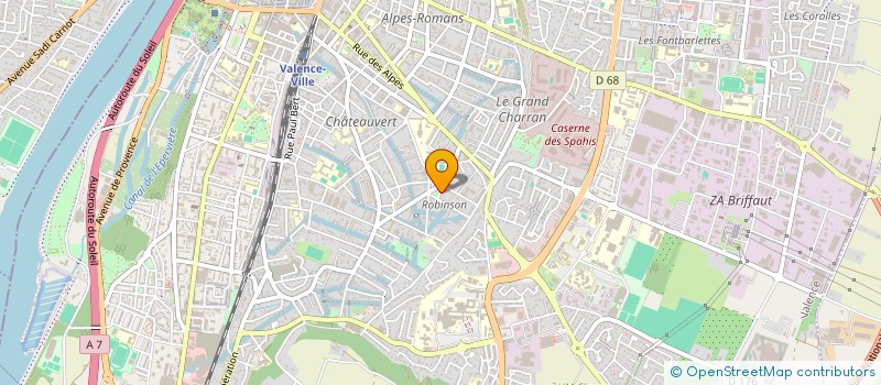 localisation de l'entreprise MADAME VALERIE DE MERBITZ à VALENCE