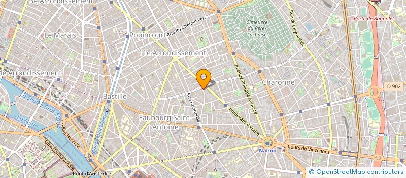 localisation de l'entreprise MADAME VALERIE DE ROSSI  PARIS