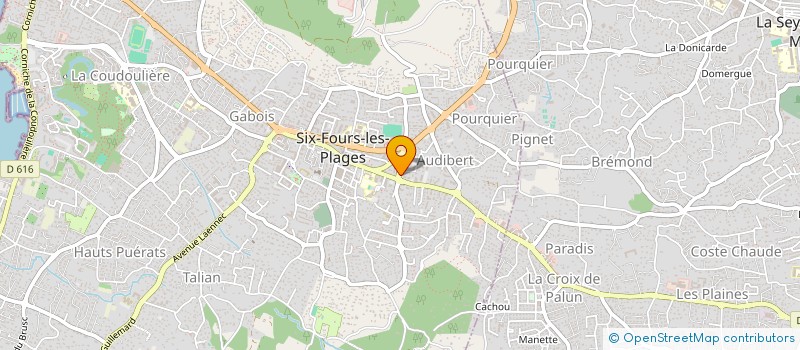 localisation de l'entreprise MADAME VALERIE DEBAES à SIX-FOURS-LES-PLAGES