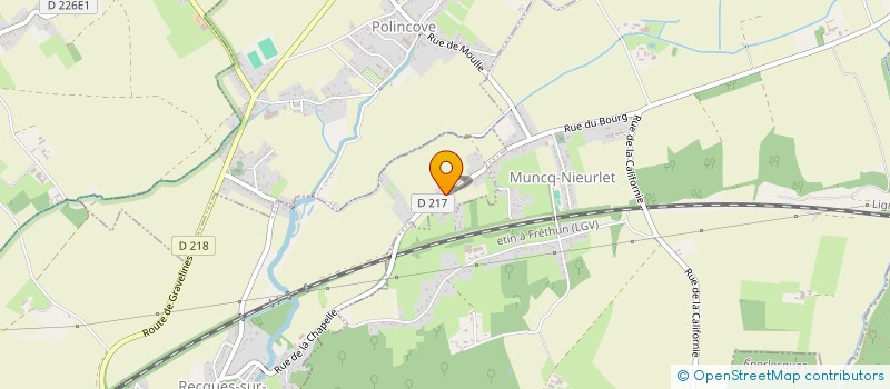 localisation de l'entreprise MADAME VALERIE DEBRUYNE  RECQUES-SUR-HEM