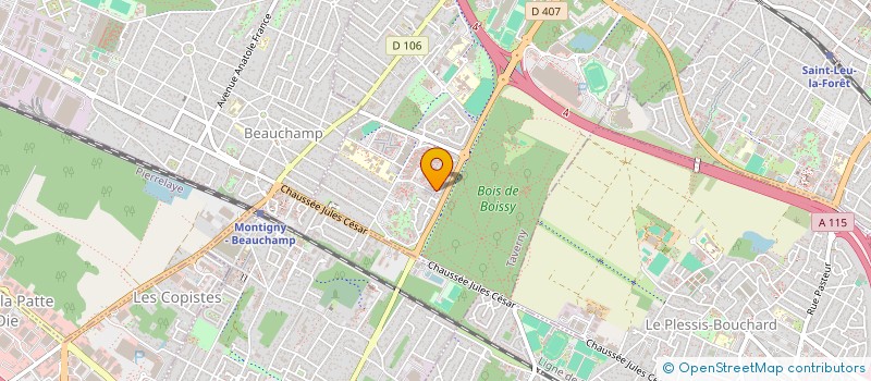 localisation de l'entreprise MADAME VALERIE DECHAMPS à TAVERNY