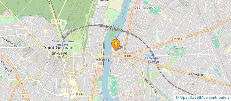 localisation de l'entreprise MADAME VALERIE DECHAMPS  LE PECQ