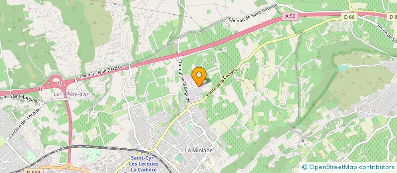 localisation de l'entreprise MADAME VALERIE DECUGIS à SAINT-CYR-SUR-MER