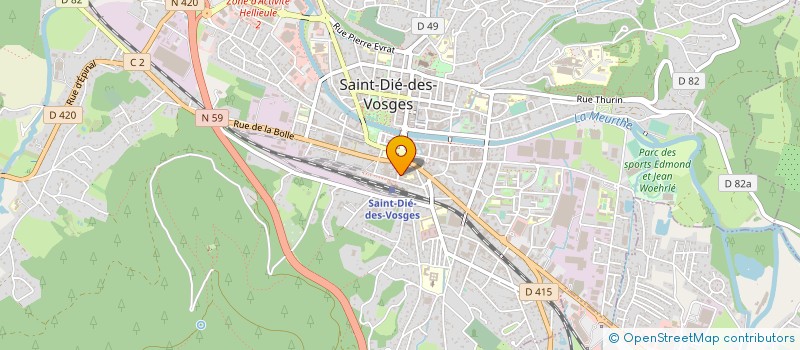 localisation de l'entreprise MADAME VALERIE DEDEBAN à SAINT-DIE-DES-VOSGES