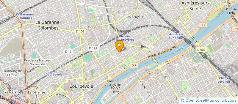 localisation de l'entreprise MADAME VALERIE DEFAYE à COURBEVOIE