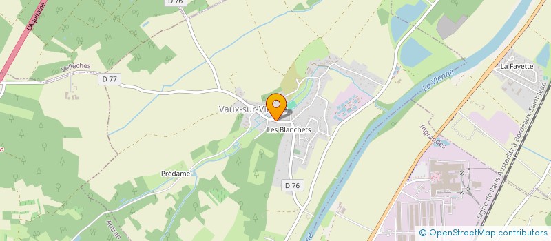 localisation de l'entreprise MADAME VALERIE DEFORGES  VAUX-SUR-VIENNE