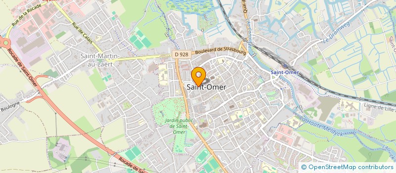 localisation de l'entreprise MADAME VALERIE DEGEZ  SAINT-OMER