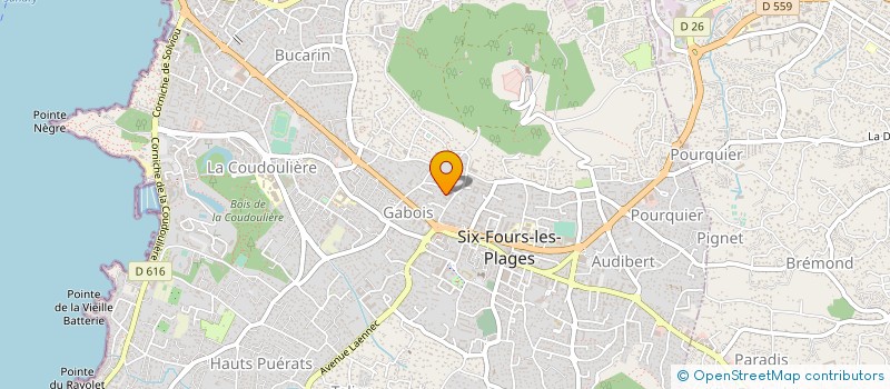 localisation de l'entreprise MADAME VALERIE DEGRAIX à SIX-FOURS-LES-PLAGES