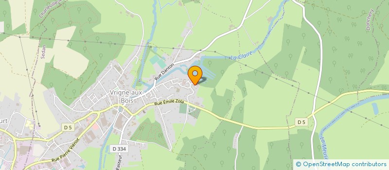 localisation de l'entreprise MADAME VALERIE DEHAY  VRIGNE AUX BOIS