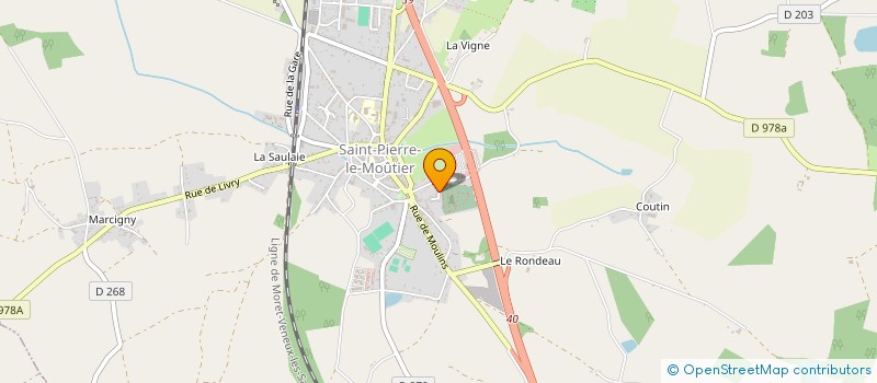 localisation de l'entreprise MADAME VALERIE DELAMARE-ROUSSELOT  SAINT-PIERRE-LE-MOUTIER