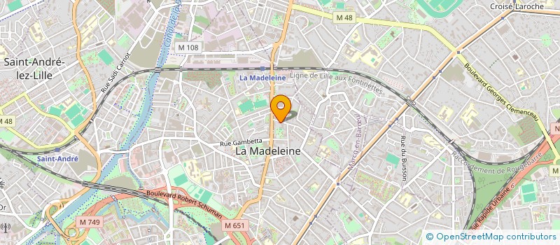localisation de l'entreprise MADAME VALERIE DELANGUE à LA MADELEINE