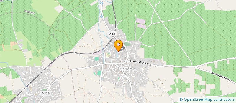 localisation de l'entreprise MADAME VALERIE DELARBRE  GENERAC