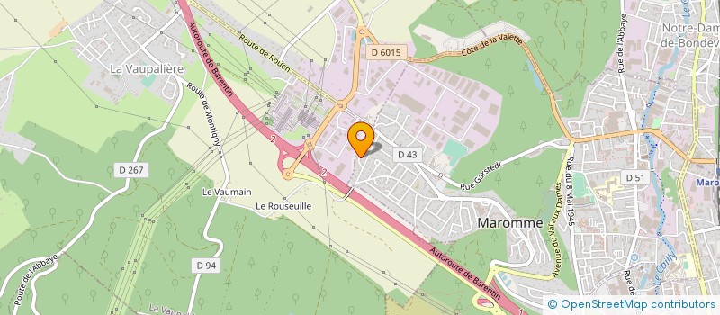 localisation de l'entreprise MADAME VALERIE DELB  GRAND-COURONNE