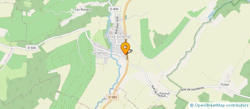 localisation de l'entreprise MADAME VALERIE DELBAERE  PASSY-GRIGNY