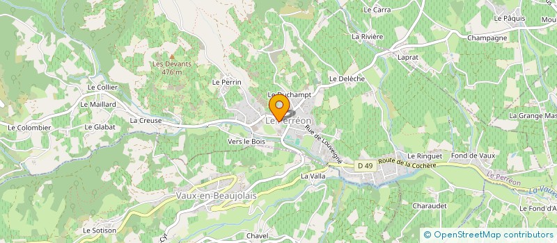 localisation de l'entreprise MADAME VALERIE DELBEGUE  LE PERREON