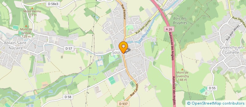 localisation de l'entreprise MADAME VALERIE DELMOTTE  SOUCHEZ