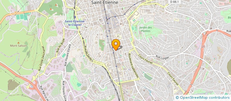 localisation de l'entreprise MADAME VALERIE DELORME  SAINT-ETIENNE