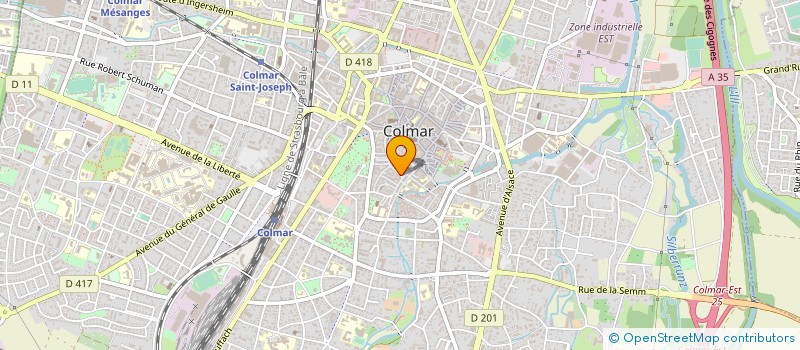 localisation de l'entreprise MADAME VALERIE DELPLANQUE  COLMAR