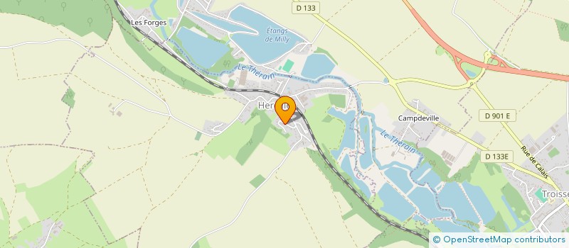 localisation de l'entreprise MADAME VALERIE DEMOLLIENS  HERCHIES