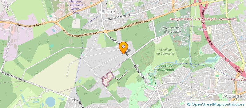 localisation de l'entreprise MADAME VALERIE DENIS à MERIGNAC