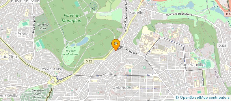 localisation de l'entreprise MADAME VALERIE DENIZE  LE HAVRE