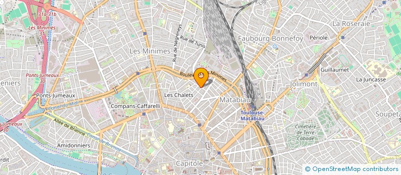 localisation de l'entreprise MADAME VALERIE DENJEAN  TOULOUSE