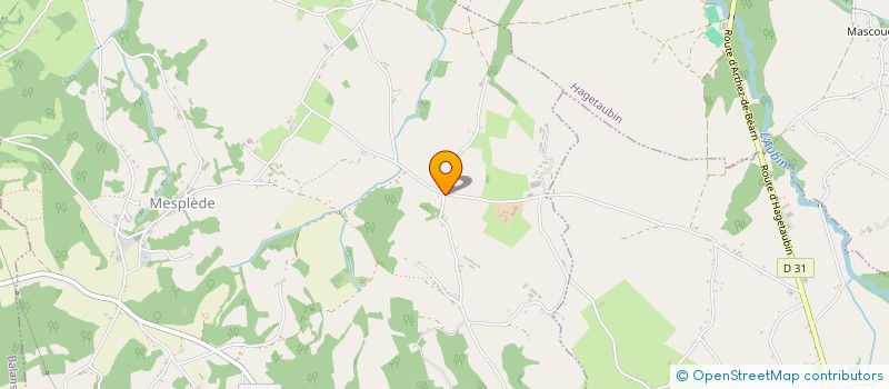 localisation de l'entreprise MADAME VALERIE DERLOT  MESPLEDE
