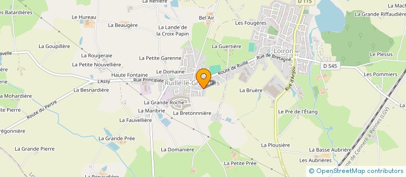 localisation de l'entreprise MADAME VALERIE DEROUET  LOIRON-RUILLE