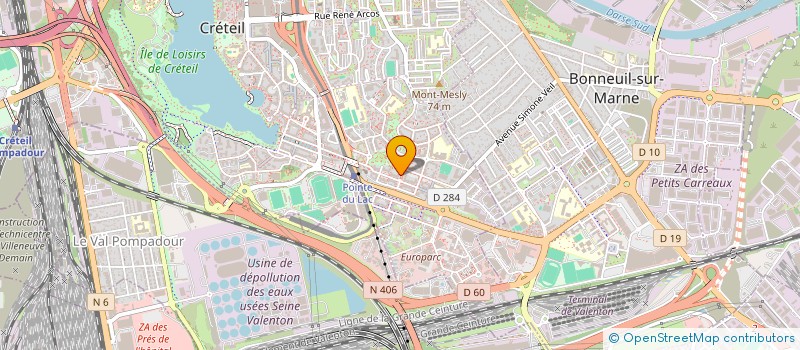 localisation de l'entreprise MADAME VALERIE DERRADJI  CRETEIL