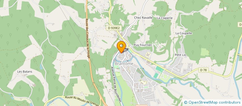 localisation de l'entreprise MADAME VALERIE DESAGE à BRANTOME EN PERIGORD